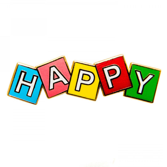 Acorn&Will Happy Pin
