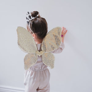  Sparkle Gold Sequin Wings for kids from MImi & Lula