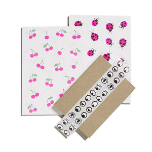 Petra Boase Writing Paper Set - Cherries & Ladybirds