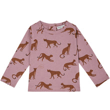 Load image into Gallery viewer, Emile et Ida Purple Leopard Long Sleeve T-Shirt
