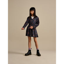 Load image into Gallery viewer, pookie dress in the colour COMBO A/dark with red floral print from bellerose for kids/children and teens/teenagers