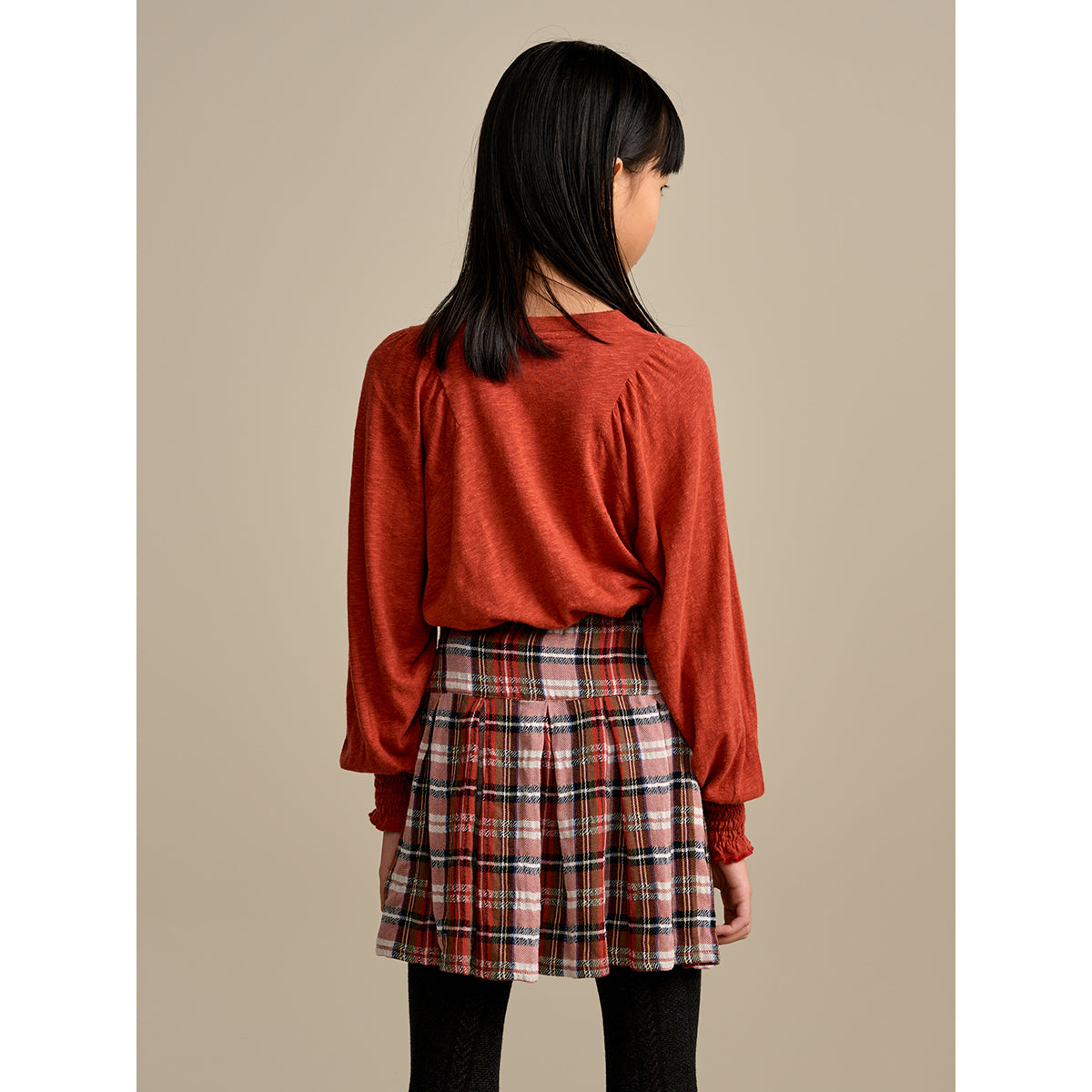 aka skirt with a  flared silhouette and wide pleats from bellerose for kids/children and teens/teenagers