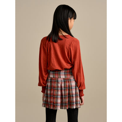 aka skirt with a  flared silhouette and wide pleats from bellerose for kids/children and teens/teenagers
