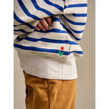 Load image into Gallery viewer, striped fany sweatshirt made out of a cotton blend fleece in Portugal from bellerose for kids/children and teens/teenagers