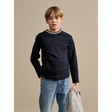 Load image into Gallery viewer, arko t-shirt with contrasting ribbed crew neck from bellerose for kids/children and teens/teenagers