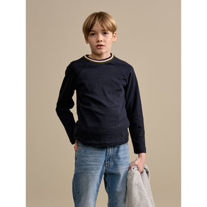 arko t-shirt with contrasting ribbed crew neck from bellerose for kids/children and teens/teenagers