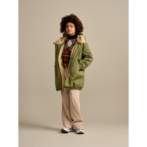 harbour parka coat with flap pockets and dropped shoulders from bellerose for kids/children and teens/teenagers