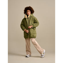 Load image into Gallery viewer, harbour parka coat with a metal zip and snap buttons from bellerose for kids/children and teens/teenagers