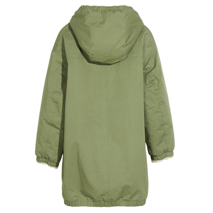 harbour parka coat with a cotton blend and teddy lining from bellerose for kids/children and teens/teenagers
