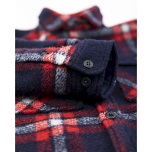 Load image into Gallery viewer, button up levi overshirt in polyester and wool from ao76 for kids/children and teens/teenagers