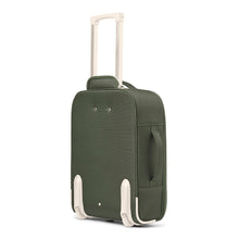 Load image into Gallery viewer, green jeremy suitcase with bear details for kids from liewood in recycled polyester and polyethylene
