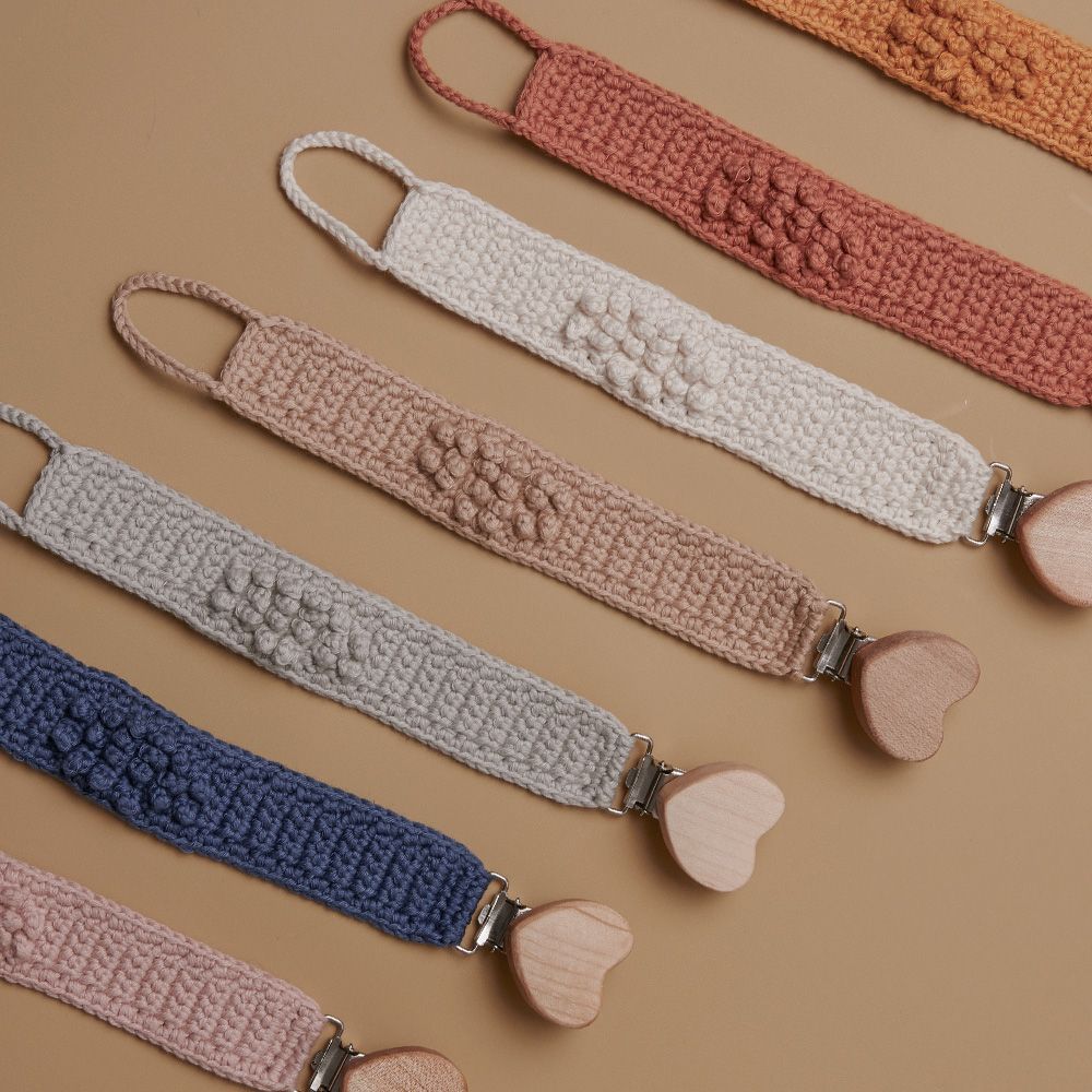 Pacifier Strap in Organic Cotton from Patti Oslo