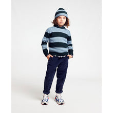 Load image into Gallery viewer, navy blue warner trousers/pants with 6 pockets from ao76 for kids/children and teens/teenagers