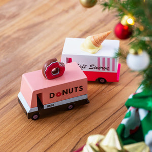pink wooden Donut Van from candylab