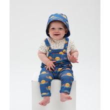 Load image into Gallery viewer, organic denim baby dungaree from the bonnie mob