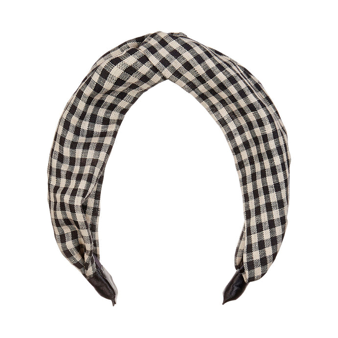 mimi & lula extra wide gingham alice band