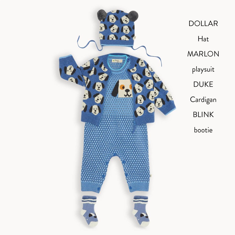 The Bonnie Mob Dollar Dog Jacquard Pom Pom Hat