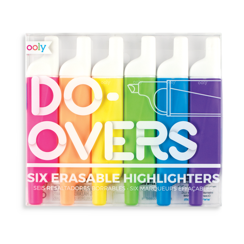 OOLY Do-Overs Erasable Highlighter - Set of 6