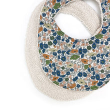 Load image into Gallery viewer, baby bib in liberty print from baby shower