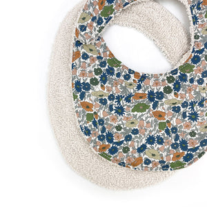 baby bib in liberty print from baby shower