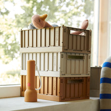 Load image into Gallery viewer, Childrens stackable storage crate in oat from Liewood