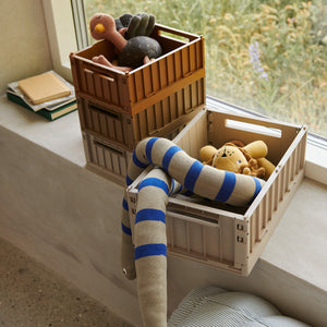 Children's stackable storage crate in Oat from Liewood