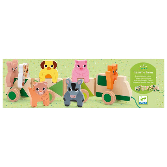 Djeco Pull-Along Activity Train