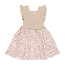 Load image into Gallery viewer, Provence Combidress with tricot knit top and double gauze skirt in a Provence flowers print from Búho for toddlers and kids/children
