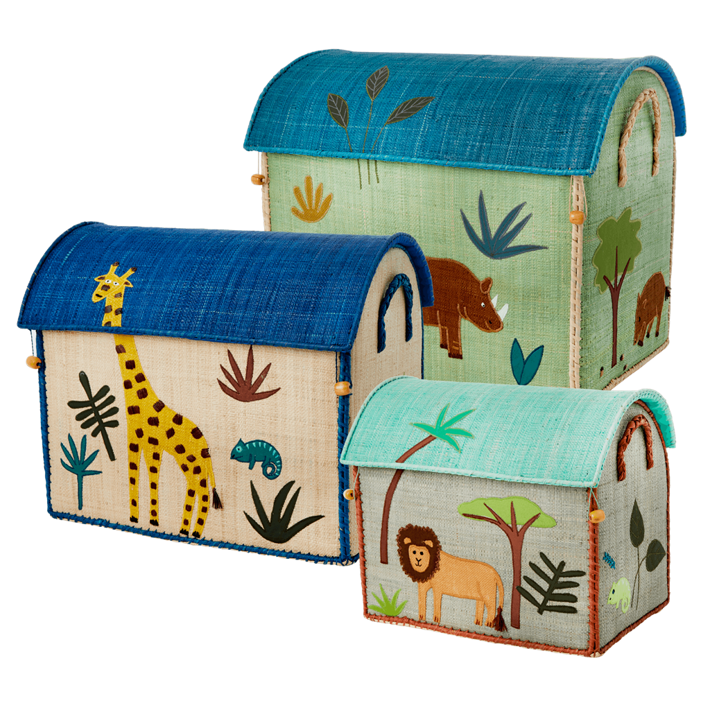 RICE Toy Basket Jungle Theme