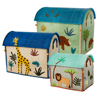 RICE Toy Basket Jungle Theme