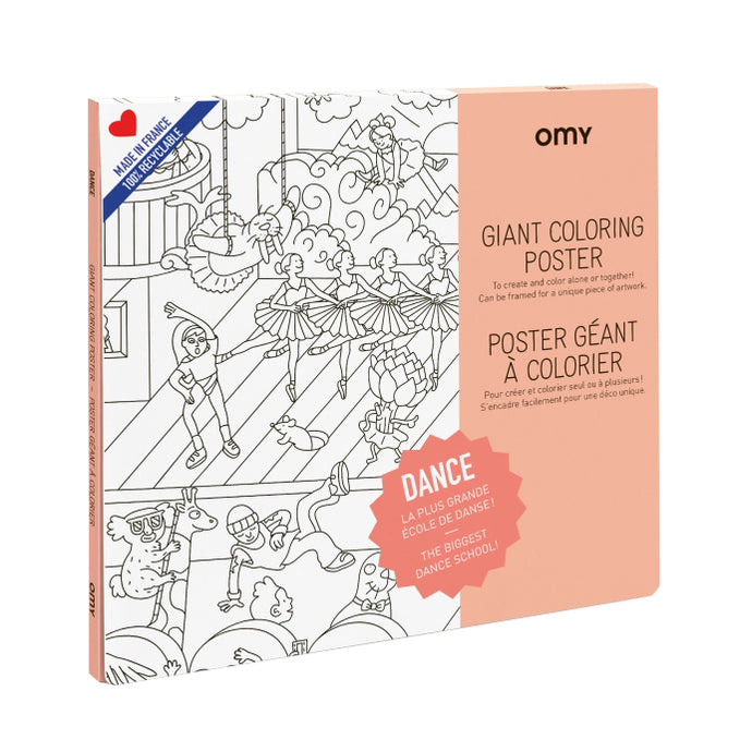Omy Dance Giant Colouring Poster