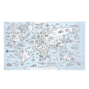 Eat Sleep World Map Tablecloth