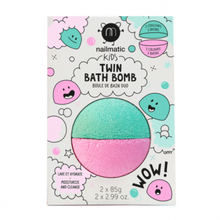 Load image into Gallery viewer, Nailmatic Twin Bath Bomb Pink &amp; Lagoon Green
