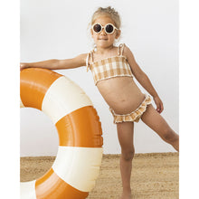 Load image into Gallery viewer, gingham bikini with ruffle details from búho for toddlers and kids/children