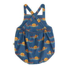 Load image into Gallery viewer, the bonnie mob denim sunset romper for babies