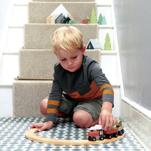 Load image into Gallery viewer, wooden traditional train set with a track and a train from tender leaf toys