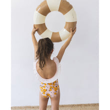 Load image into Gallery viewer, Lemon Maillot/bathing costume with ruffles on the neckline from búho for toddlers and kids/children