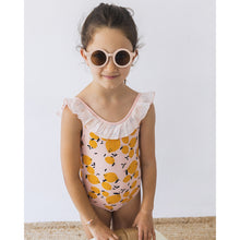 Load image into Gallery viewer, lemon print maillot/swimsuit for toddlers and kids/children from búho