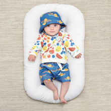 Load image into Gallery viewer, The bonnie mob organic denim baby bloomer short