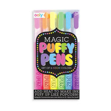 Load image into Gallery viewer, OOLY Colour Magic Neon Puffy Pens - Set of 6