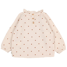 Load image into Gallery viewer, Búho Baby Polka Dots Blouse for babies and toddlers