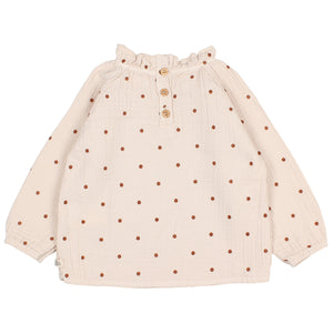 Búho Baby Polka Dots Blouse for babies and toddlers