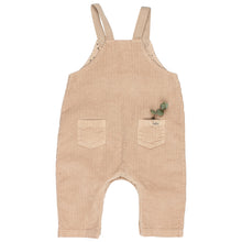 Load image into Gallery viewer, baby corduroy dungaree in the colour BRUSH/beige from búho for babies and toddlers