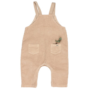 baby corduroy dungaree in the colour BRUSH/beige from búho for babies and toddlers