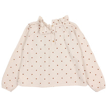 Load image into Gallery viewer, Polka Dots Blouse in the colour SAND from búho for kids/children