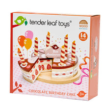 Load image into Gallery viewer, pretend play pink wooden toy cake for children from tender leaf toys