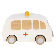 Load image into Gallery viewer, Maileg Wooden Ambulance 12-1004-00