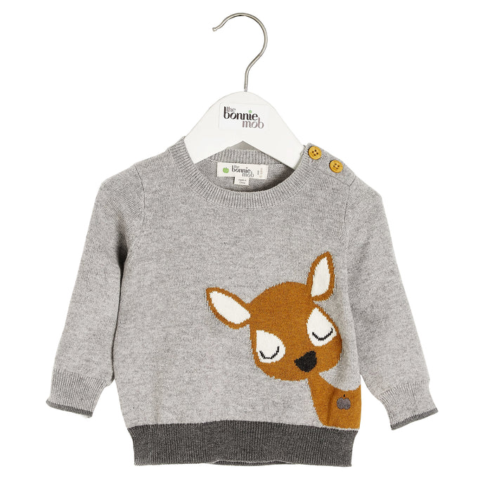 The Bonnie Mob Deer Intarsia Sweater