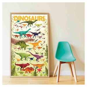 Poppik Discovery Sticker Poster Dinosaurs