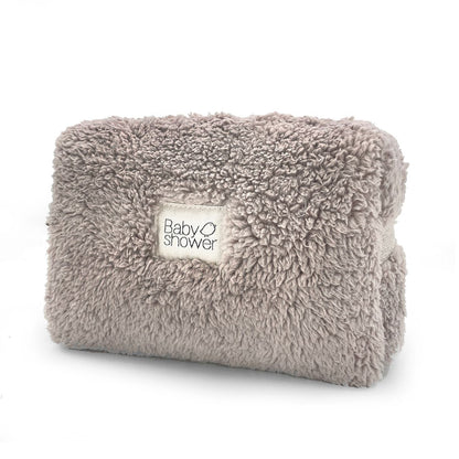 Baby Shower Toiletries Case: Mouton Moka